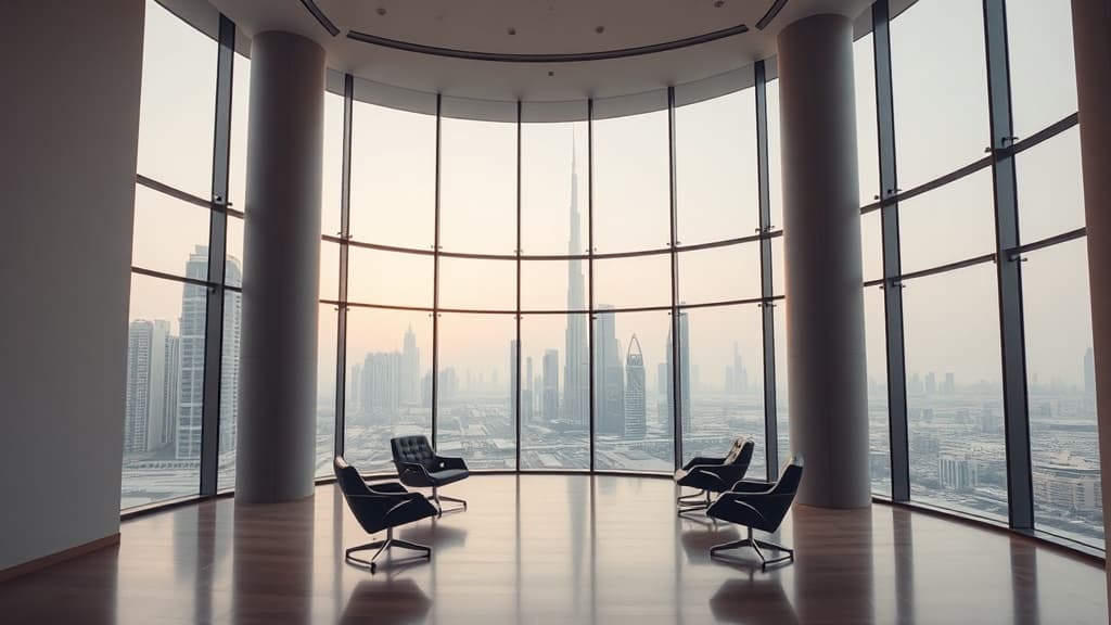 Modern Dubai office district